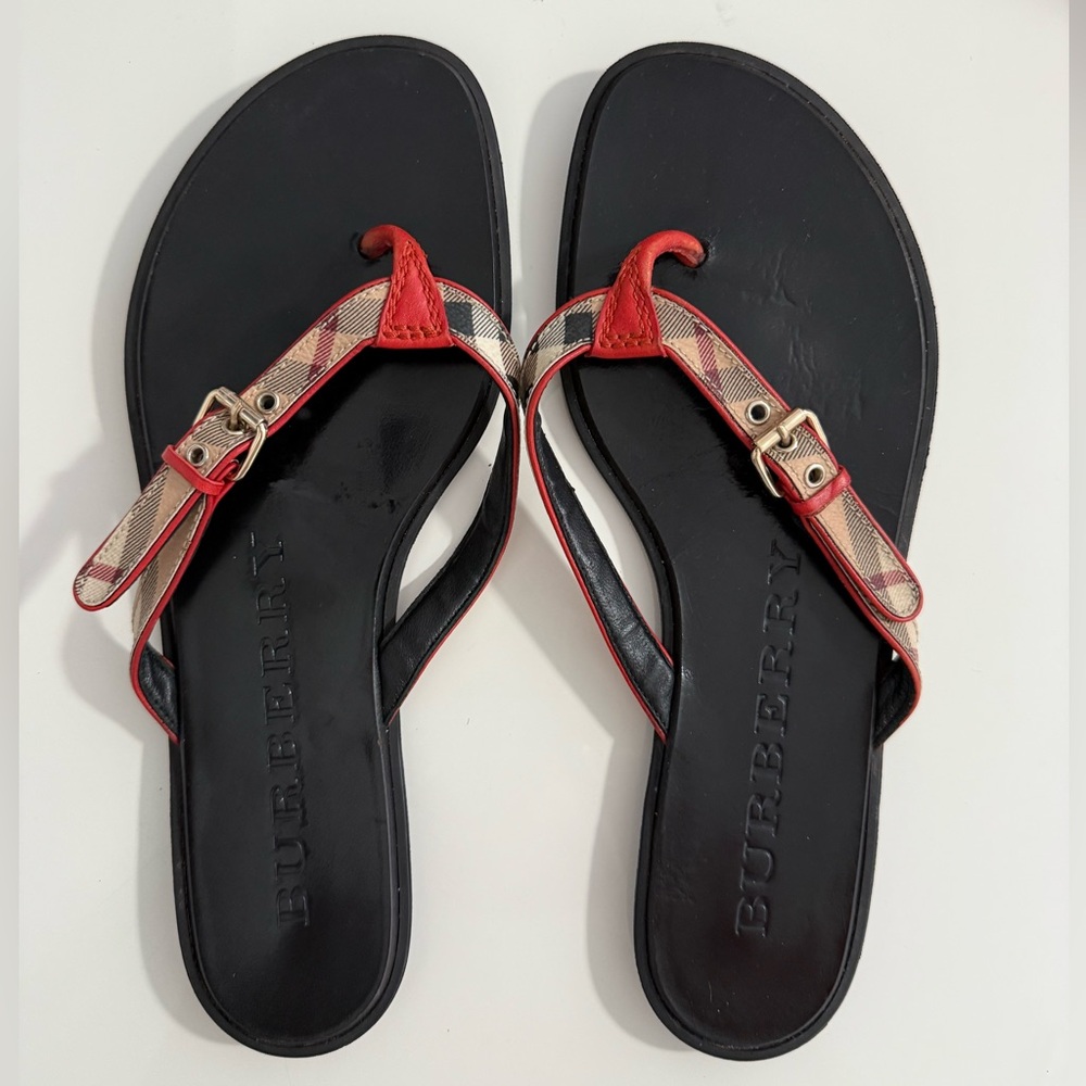 Burberry Nova Check Pattern Sandals - image 1